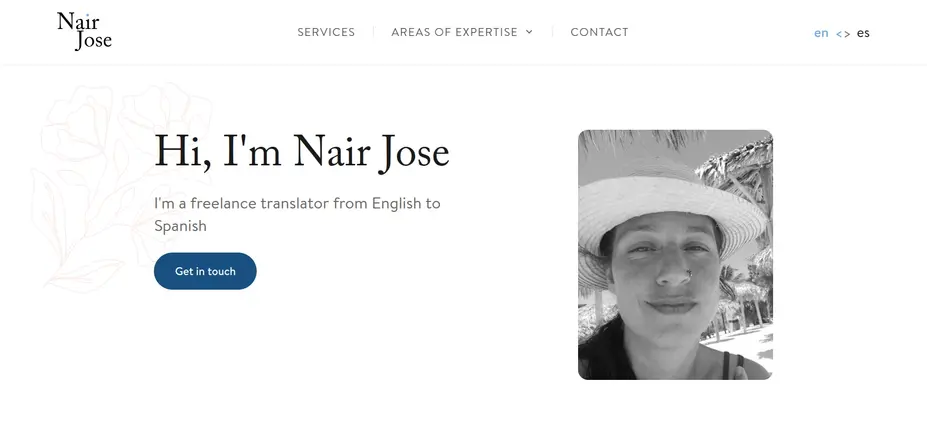 Nair Jose, freelance translator.