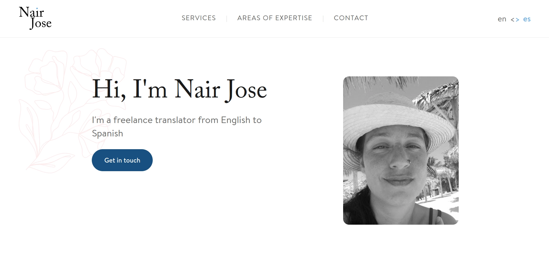 Nair Jose, freelance translator.